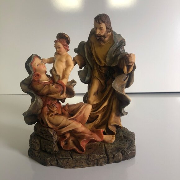Holy Family Nativity Figurine Mary Joseph Child Jesus Christmas Catholic READ - Picture 3 of 7
